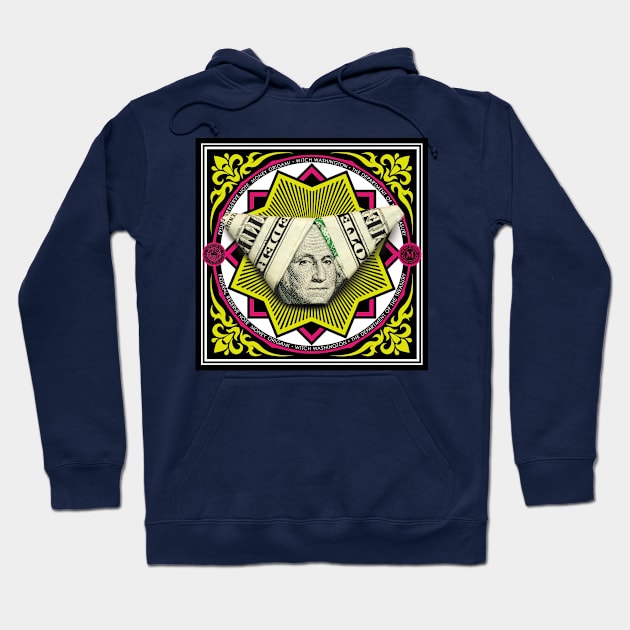 Washington / Money Origami Hoodie by yosuke